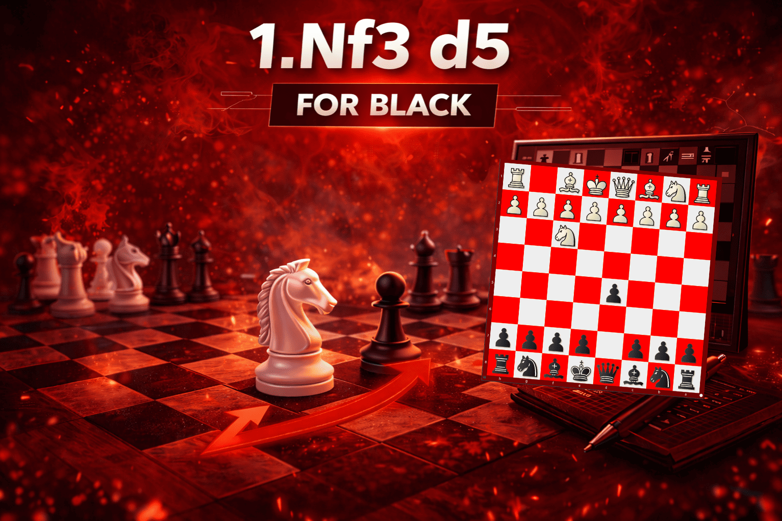 1.Nf3 d5 – For Black