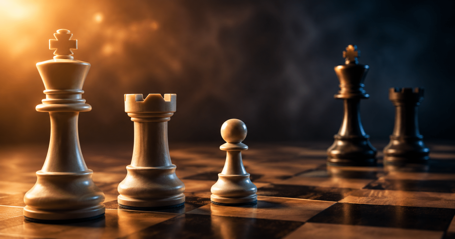 Chess endgame technique with active king, precise pawn play, and rook activity