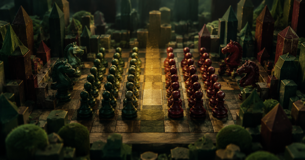 Closed chess positions with locked pawn chains and planned pawn breaks