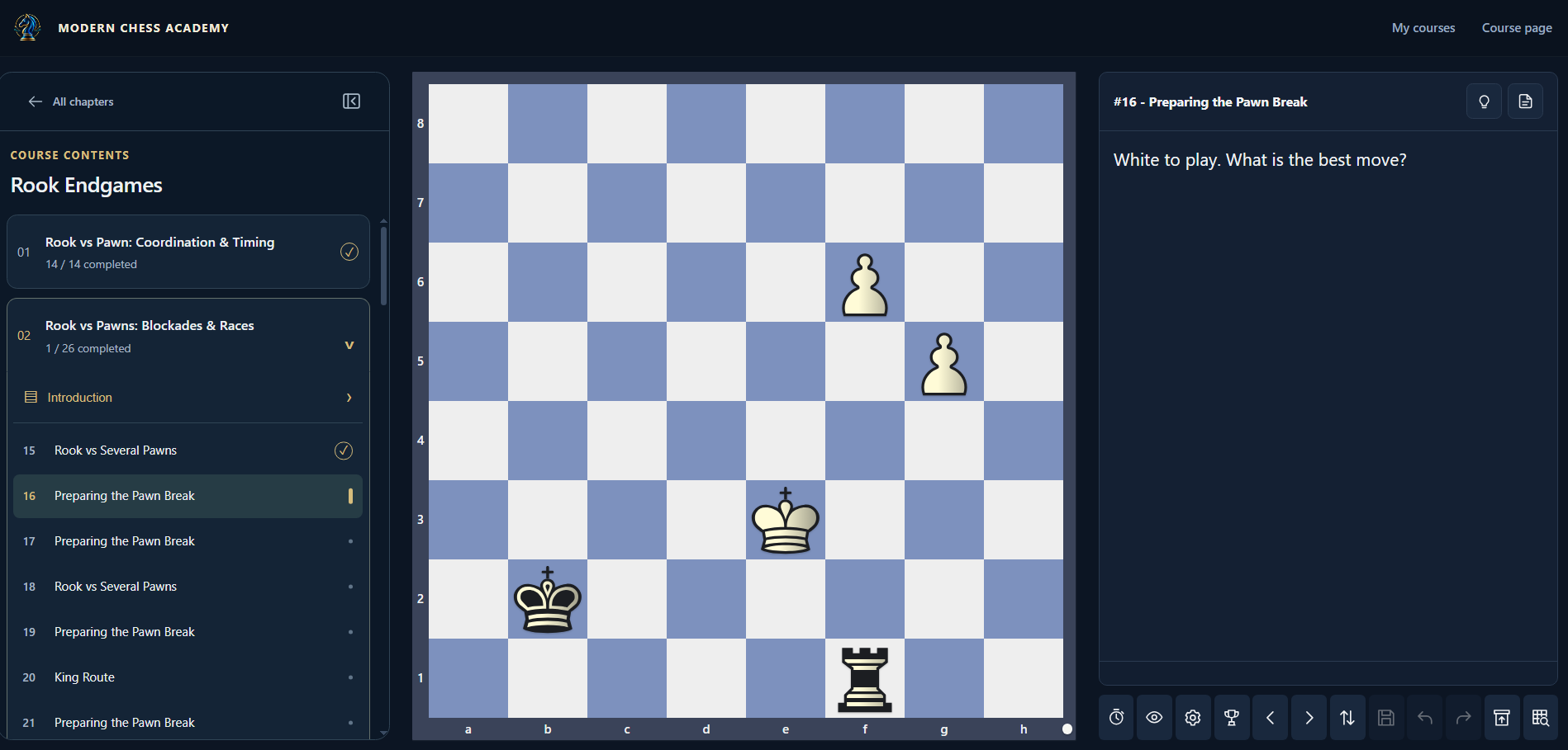 Study inside Modern Chess Academy